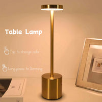 Wireless Metal LED Table Lamp - LumiMetal-White-State of Style