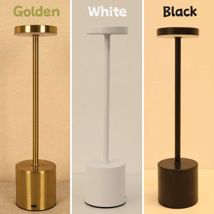 Wireless Metal LED Table Lamp - LumiMetal-White-State of Style