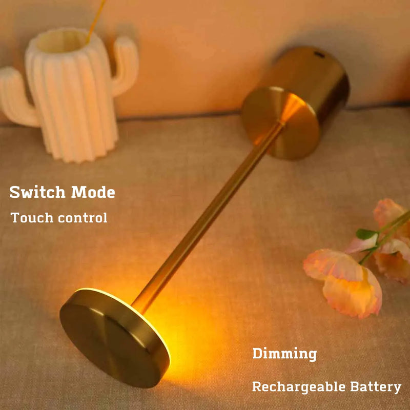 Wireless Metal LED Table Lamp - LumiMetal-White-State of Style