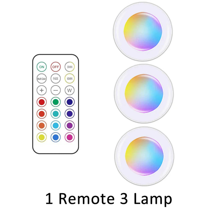 Wireless RGB LED Under Cabinet Lighting - GlowyLed-3 Lamps-State of Style