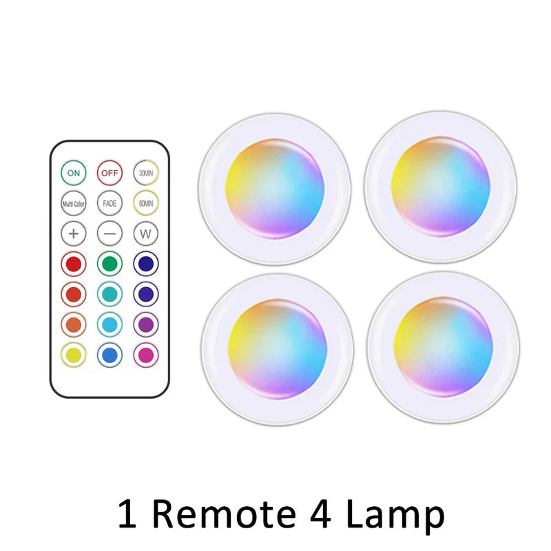 Wireless RGB LED Under Cabinet Lighting - GlowyLed-4 Lamps-State of Style