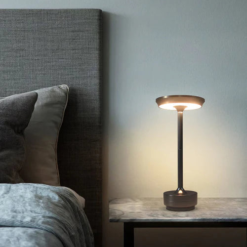 Wireless Smart Table Lamp - AuraGlow-Gold-State of Style