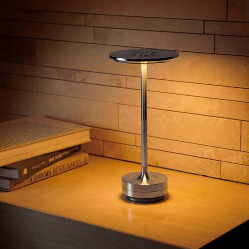 Wireless Smart Table Lamp - AuraGlow-Gold-State of Style