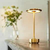 Wireless Smart Table Lamp - AuraGlow-Gold-State of Style