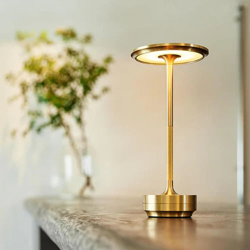 Wireless Smart Table Lamp - AuraGlow-Gold-State of Style
