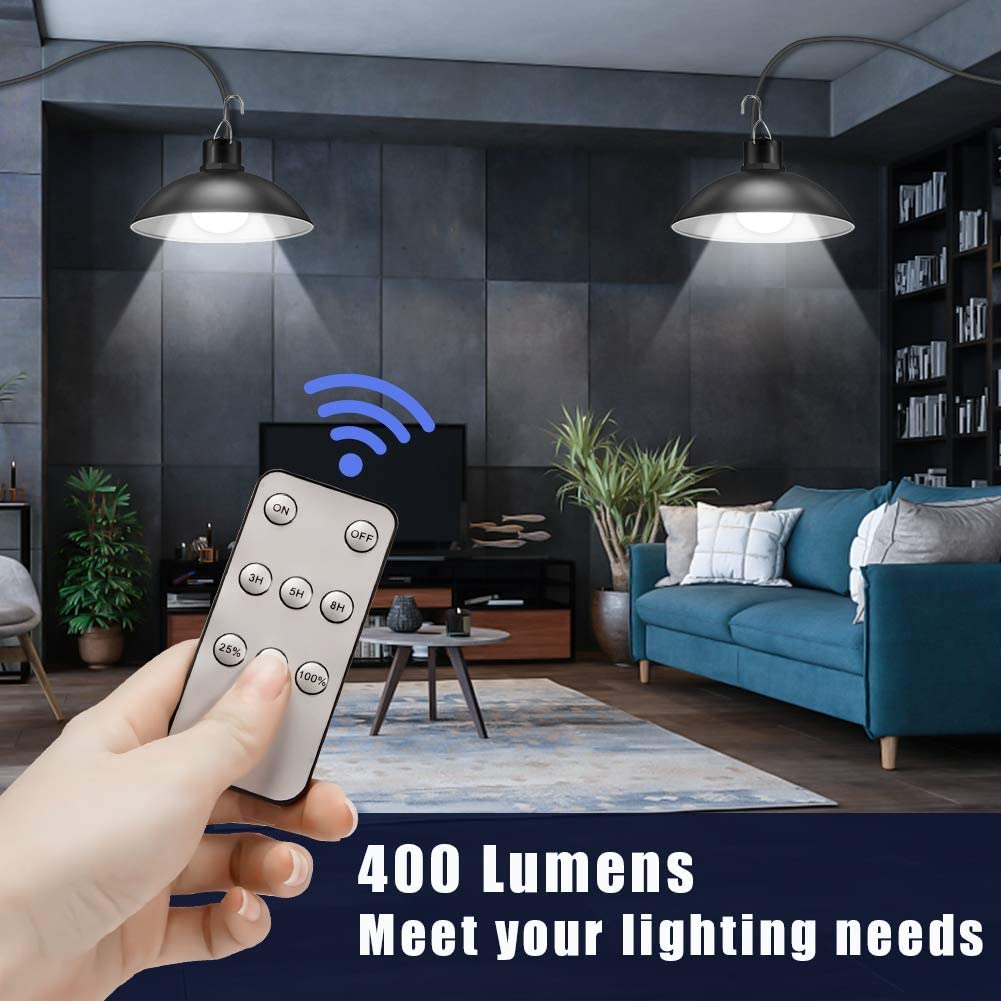Wireless Solar LED Lamp Set with Remote Control – TwinRay-State of Style