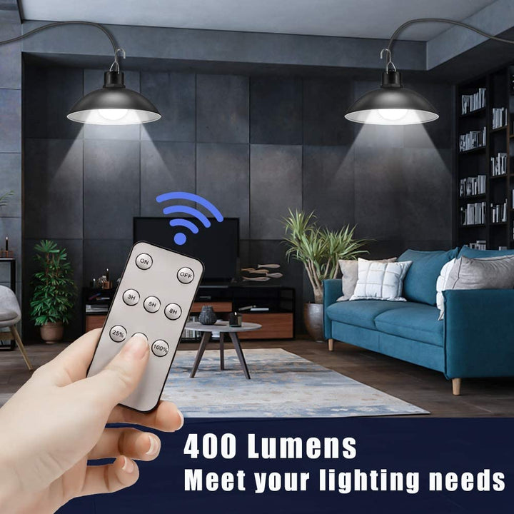 Wireless Solar LED Lamp Set with Remote Control – TwinRay-State of Style