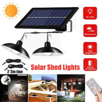 Wireless Solar LED Lamp Set with Remote Control – TwinRay-State of Style