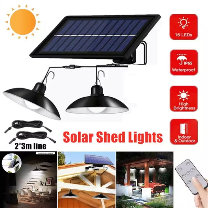 Wireless Solar LED Lamp Set with Remote Control – TwinRay-State of Style