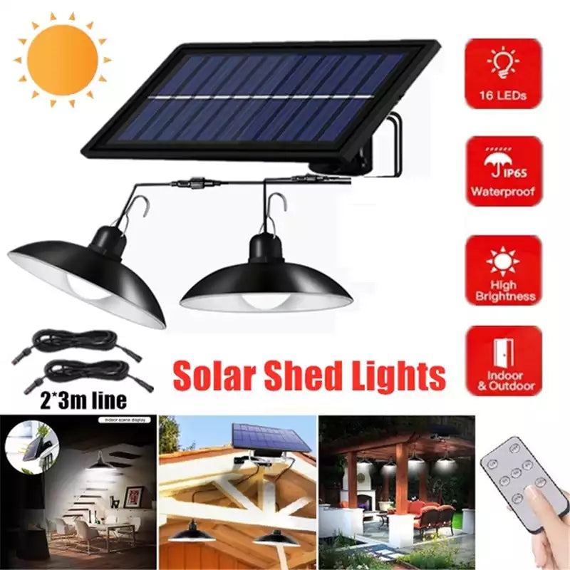 Wireless Solar LED Lamp Set with Remote Control – TwinRay-State of Style