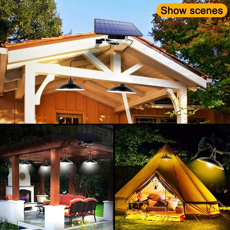 Wireless Solar LED Lamp Set with Remote Control – TwinRay-State of Style