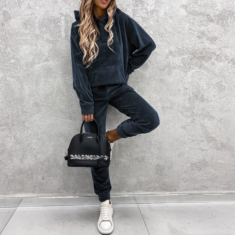 Women's 2-Piece Tracksuit | Stylish Activewear Set-Dark Gray-S-State of Style