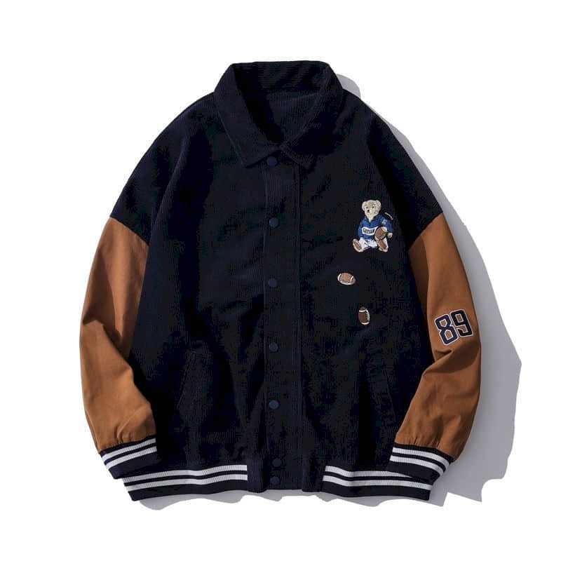 Women's Baseball Jacket | Stylish & Comfortable-Blue-S-State of Style