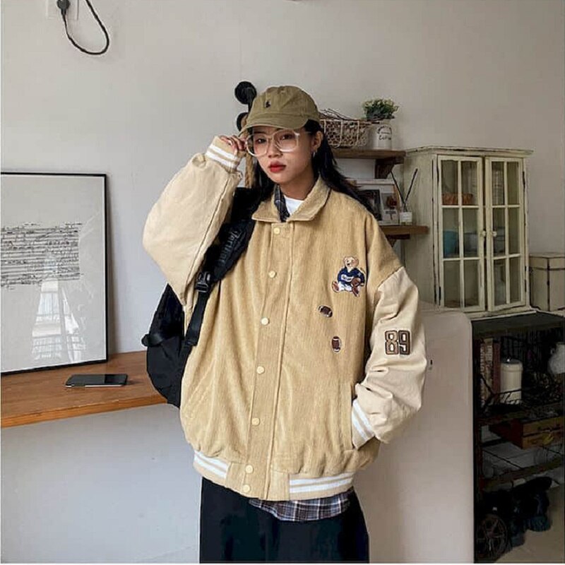 Women's Baseball Jacket | Stylish & Comfortable-Thick Apricot Wood-S-State of Style