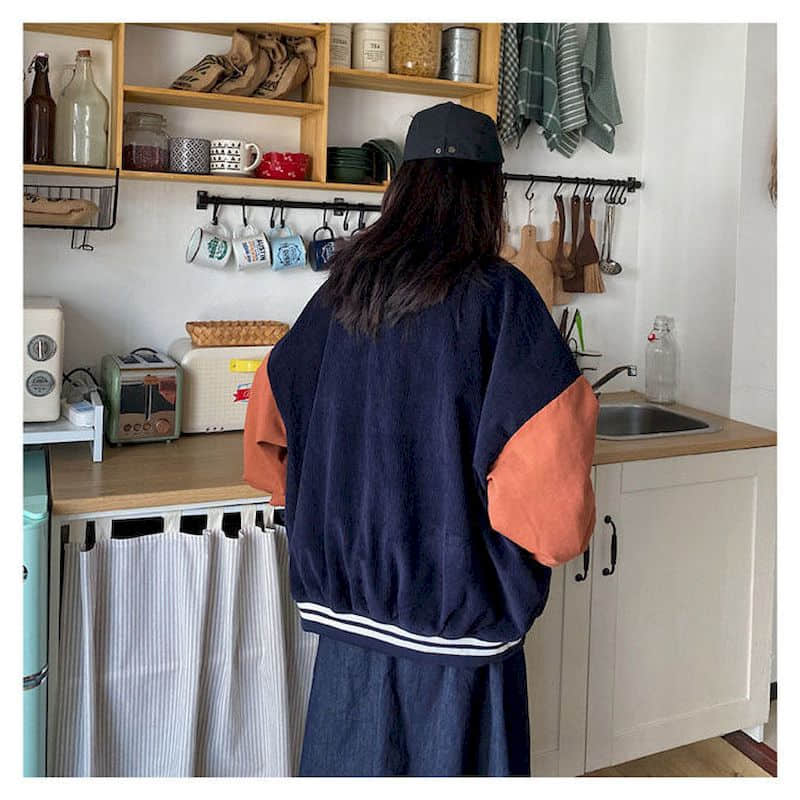 Women's Baseball Jacket | Stylish & Comfortable-Thick Blue-S-State of Style