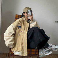 Women's Baseball Jacket | Stylish & Comfortable-Thick Blue-S-State of Style