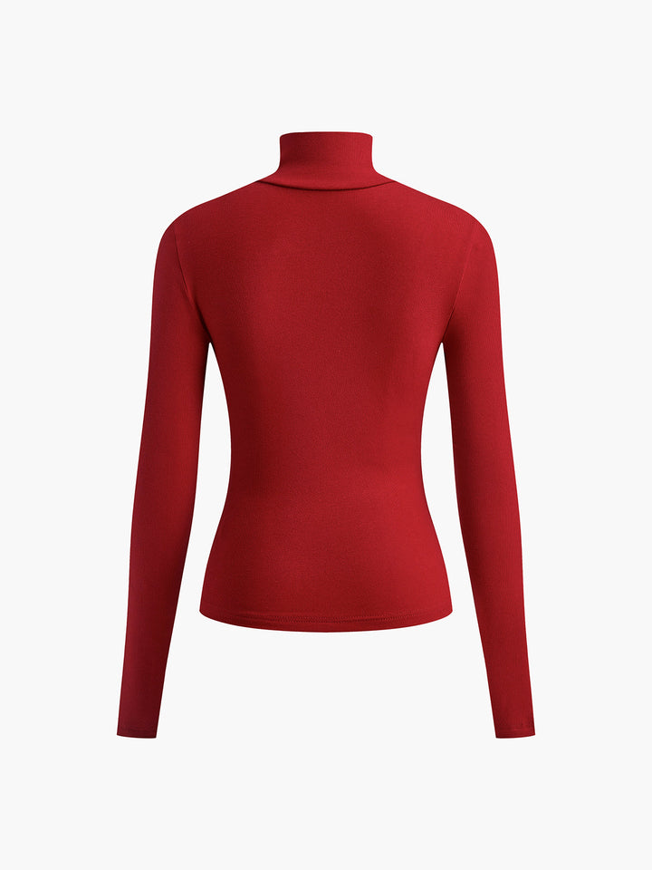 Women's Button Turtleneck - Aurora-Black-XS-State of Style