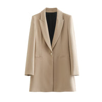 Women's Casual Blazer | Stylish & Comfortable-Khaki-XS-State of Style