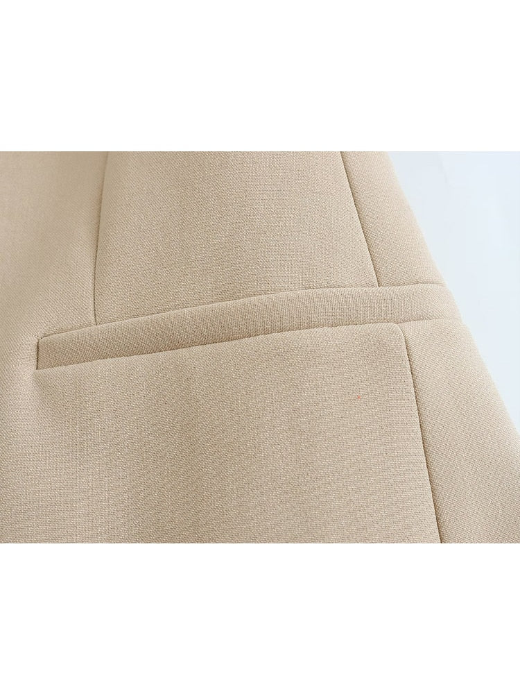 Women's Casual Blazer | Stylish & Comfortable-Khaki-XS-State of Style