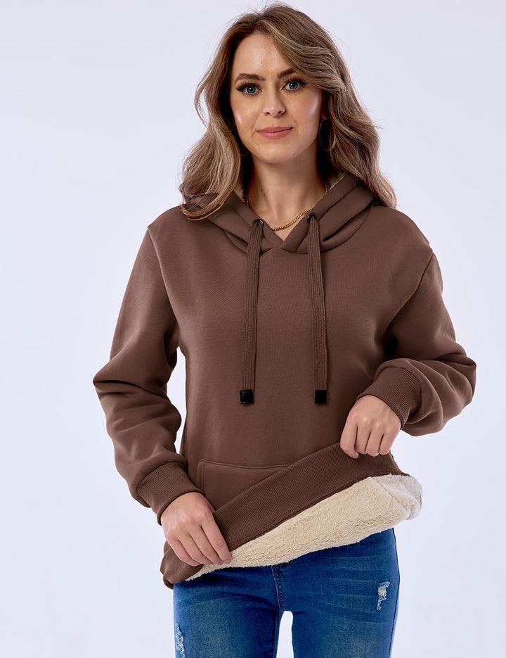 Women's Casual Fleece-Lined Hoodie – Lilly-Black-S-State of Style