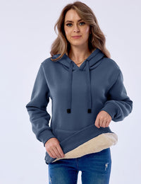 Women's Casual Fleece-Lined Hoodie – Lilly-Black-S-State of Style