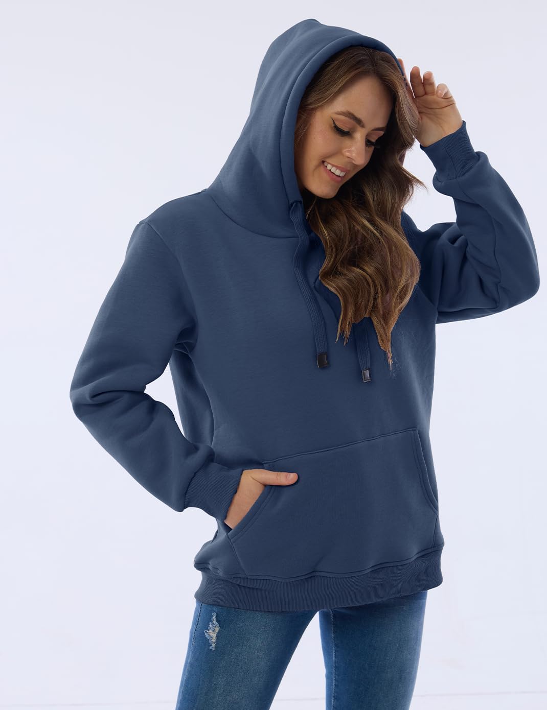 Women's Casual Fleece-Lined Hoodie – Lilly-Black-S-State of Style