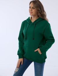 Women's Casual Fleece-Lined Hoodie – Lilly-Black-S-State of Style