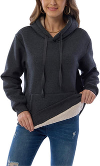 Women's Casual Fleece-Lined Hoodie – Lilly-Black-S-State of Style