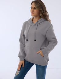 Women's Casual Fleece-Lined Hoodie – Lilly-Black-S-State of Style