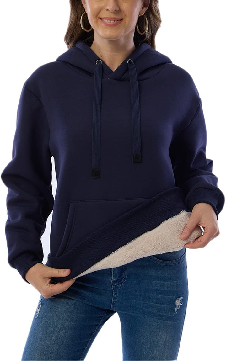 Women's Casual Fleece-Lined Hoodie – Lilly-Black-S-State of Style