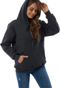 Women's Casual Fleece-Lined Hoodie – Lilly-Black-S-State of Style