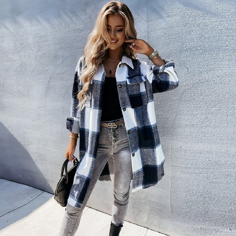 Women's Casual Jacket | Stylish and Comfy-Blue-S-State of Style
