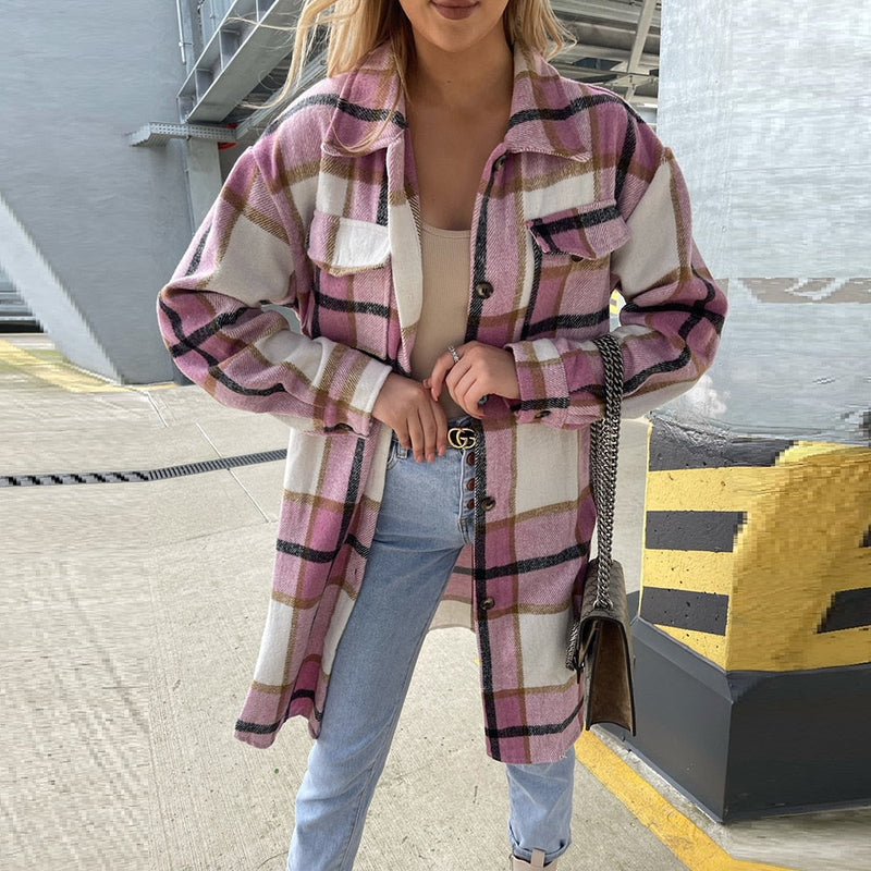 Women's Casual Jacket | Stylish and Comfy-Pink-S-State of Style