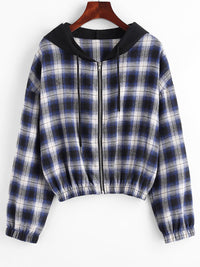Women's Cropped Jacket | Chic and Versatile-Blue-S-State of Style
