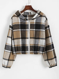 Women's Cropped Jacket | Chic and Versatile-Brown-S-State of Style