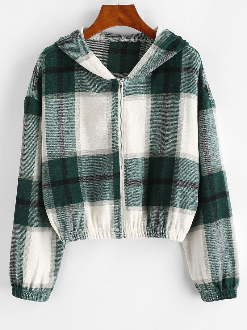 Women's Cropped Jacket | Chic and Versatile-Light Green-S-State of Style