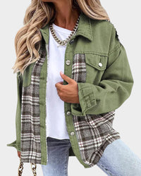 Women's denim jacket with modern chic – Amélie-Green-S-State of Style
