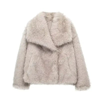 Women's Faux Fur Jacket - Olivia-XS-State of Style