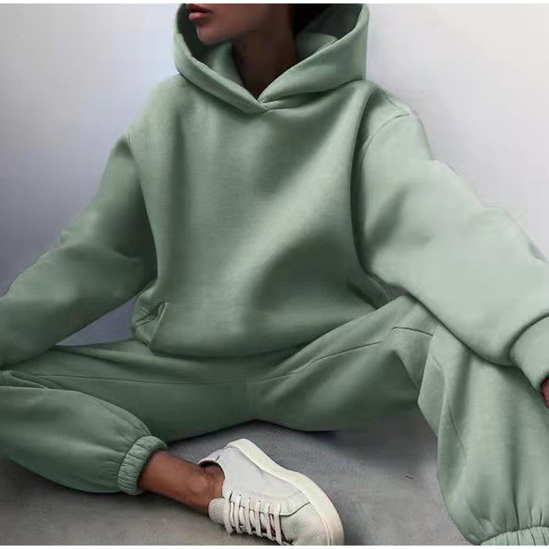 Women's High Waist Jogger Set | Oversized Tracksuit | Comfortable Loungewear-Green-S-State of Style