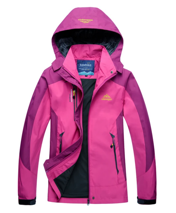 Women's Hiking Outdoor Jacket - Nadia-Pink-S-State of Style