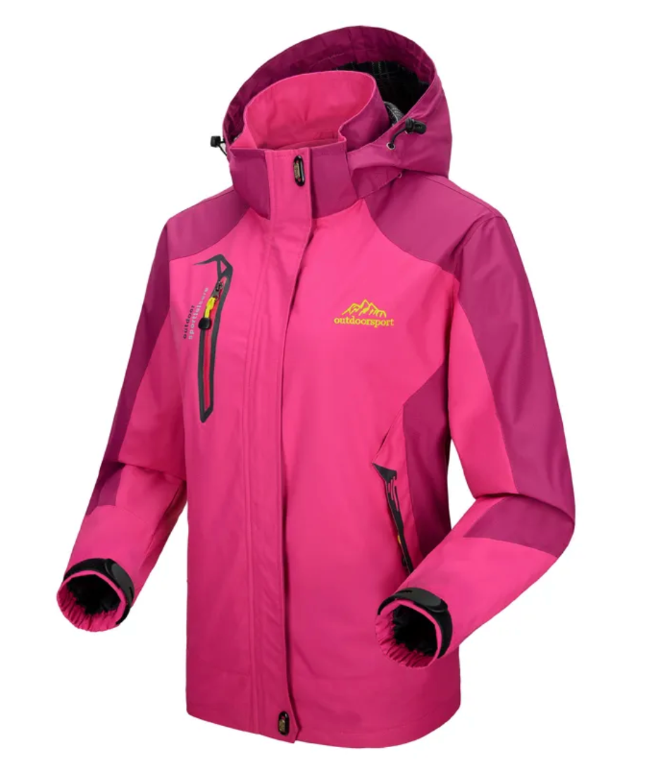 Women's Hiking Outdoor Jacket - Nadia-Purple-S-State of Style