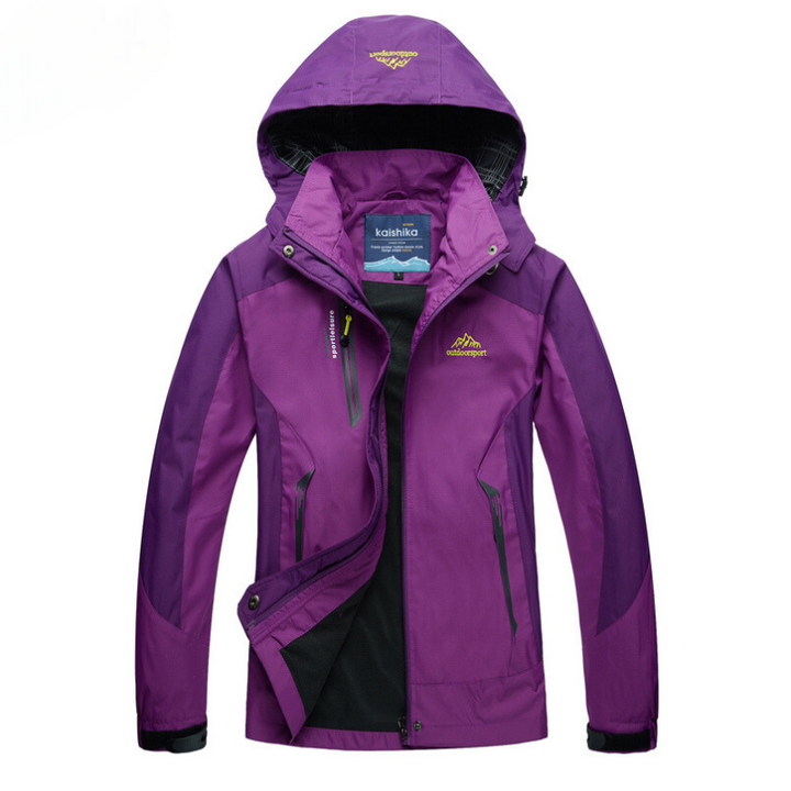 Women's Hiking Outdoor Jacket - Nadia-Purple-S-State of Style