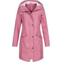 Women's Hooded Raincoat – Aurora-Pink-XS-State of Style
