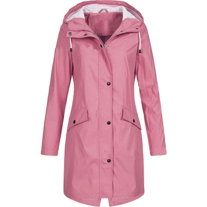 Women's Hooded Raincoat – Aurora-Pink-XS-State of Style