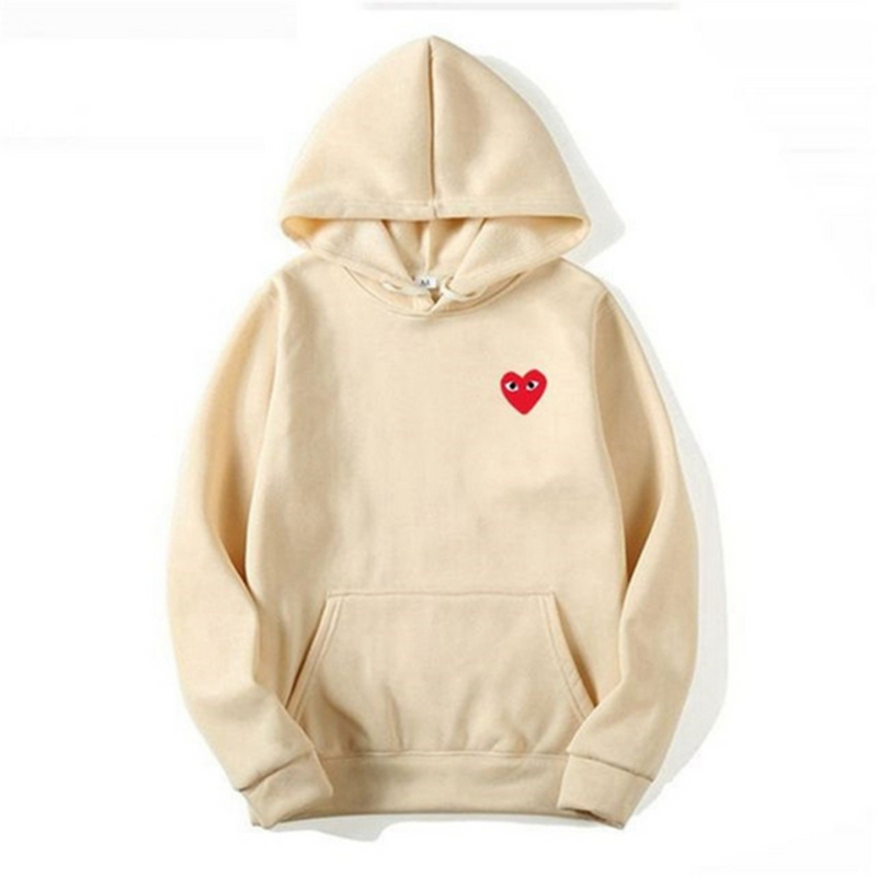 Women's Hoodie with Heart-Shaped Logo - Nina-Light Brown-S-State of Style