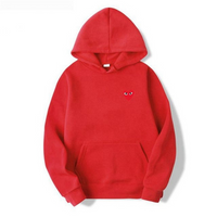 Women's Hoodie with Heart-Shaped Logo - Nina-Red-S-State of Style