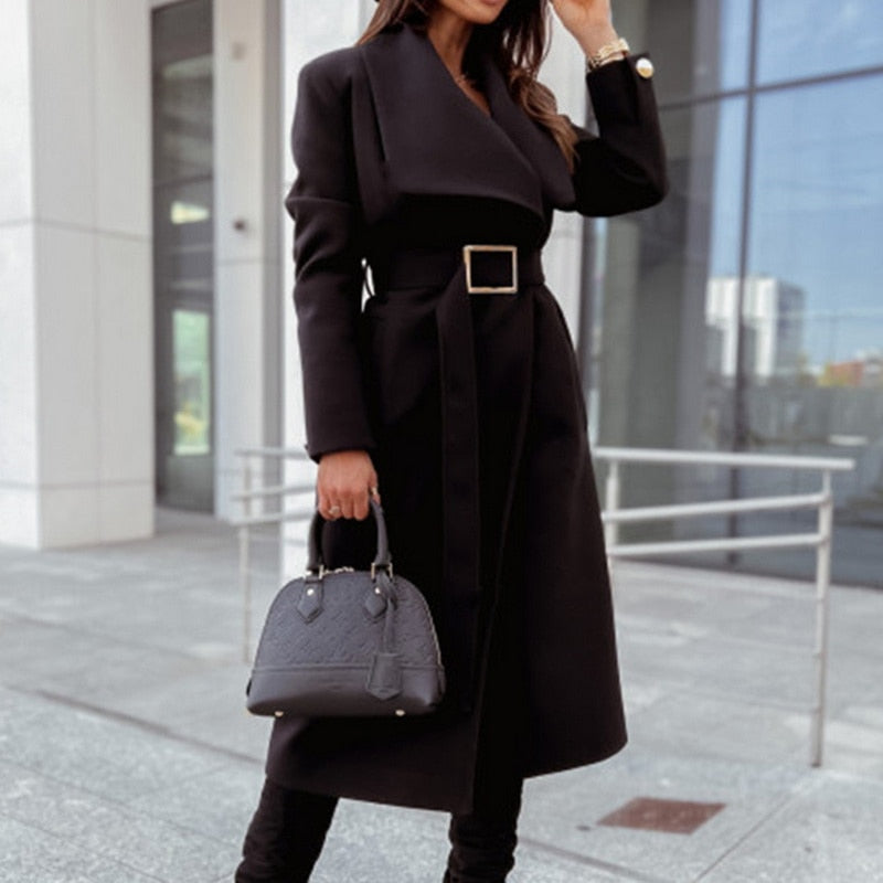 Women's Jacket | Elegant and Warm-Black-S-State of Style