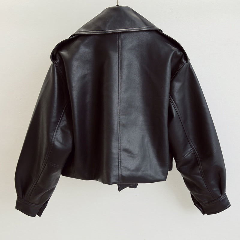Women's Leather Jacket | Chic and Durable-Beige-S-State of Style