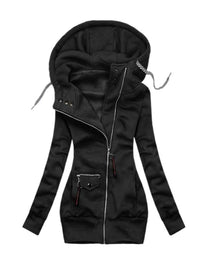 Women's Long Hoodie | Comfortable and Stylish-Black-S-State of Style