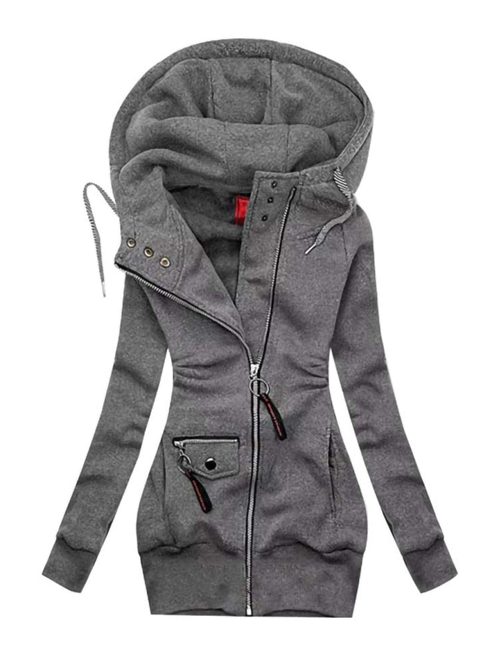 Women's Long Hoodie | Comfortable and Stylish-Dark Gray-S-State of Style